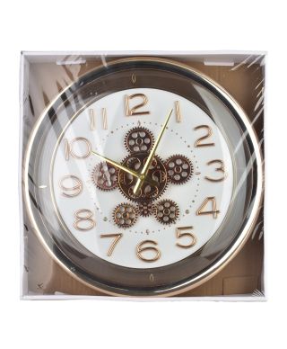 RAMSEY Zegar 42cm z ruchomym mechanizmem 42x42x8cm