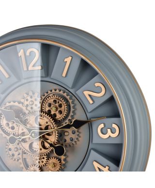 RAMSEY Zegar 45cm z ruchomym mechanizmem 45x45x7cm