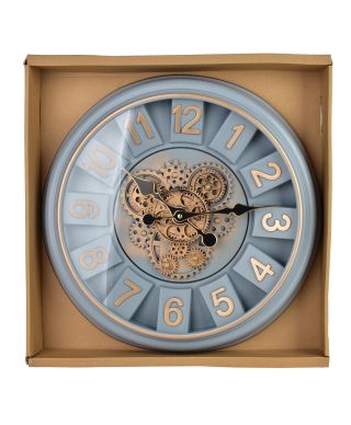 RAMSEY Zegar 45cm z ruchomym mechanizmem 45x45x7cm