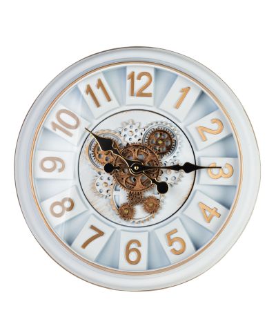 RAMSEY Zegar 45cm z ruchomym mechanizmem 45x45x7cm