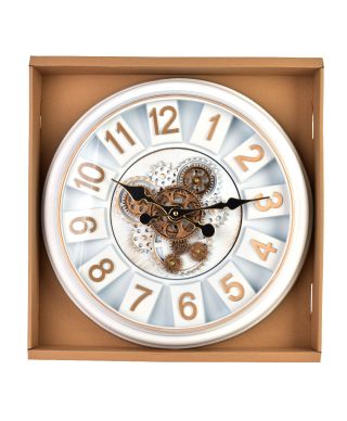 RAMSEY Zegar 45cm z ruchomym mechanizmem 45x45x7cm