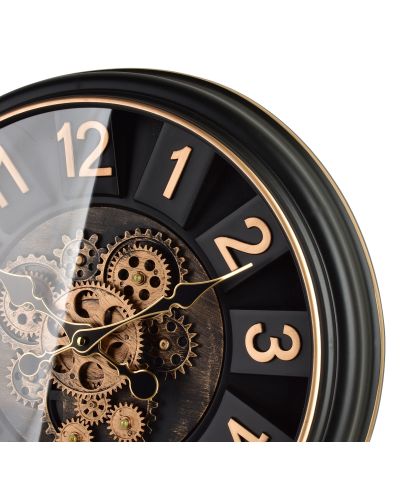 RAMSEY Zegar 45cm z ruchomym mechanizmem 45x45x7cm