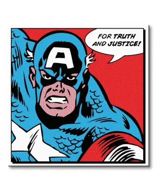 Captain America (For Truth and Justice) - Obraz na płótnie