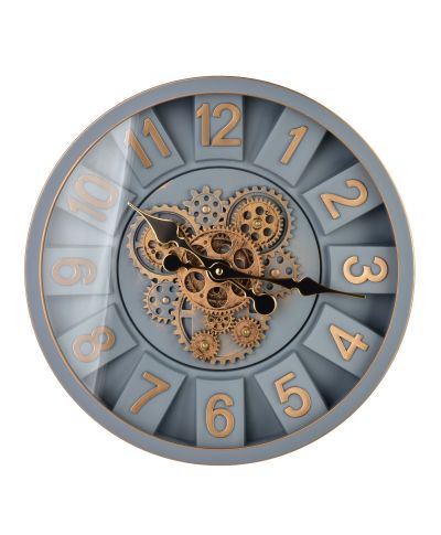 RAMSEY Zegar 40cm z ruchomym mechanizmem 40x40x7cm