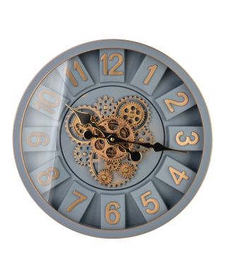 RAMSEY Zegar 40cm z ruchomym mechanizmem 40x40x7cm