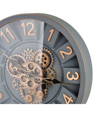 RAMSEY Zegar 40cm z ruchomym mechanizmem 40x40x7cm