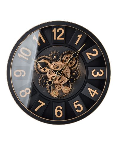 RAMSEY Zegar 40cm z ruchomym mechanizmem 40x40x7cm