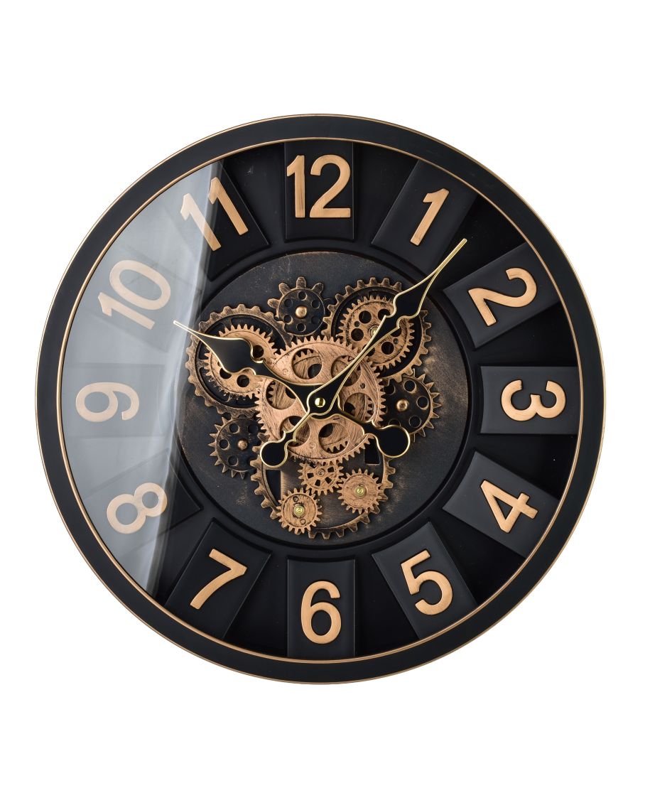 RAMSEY Zegar 40cm z ruchomym mechanizmem 40x40x7cm