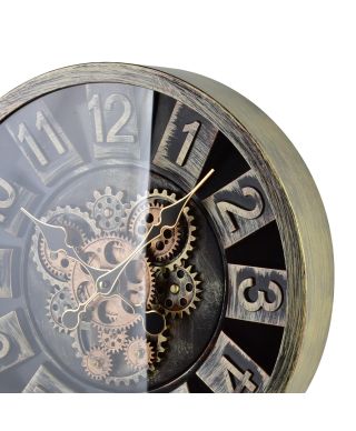 RAMSEY Zegar 40cm z ruchomym mechanizmem 40x40x7cm