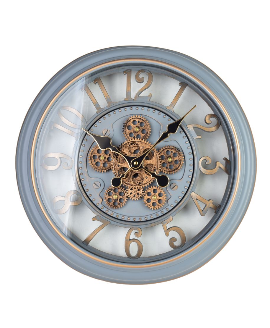 RAMSEY Zegar 45cm z ruchomym mechanizmem 45x45x7cm