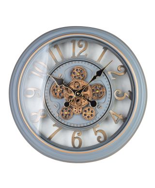 RAMSEY Zegar 45cm z ruchomym mechanizmem 45x45x7cm