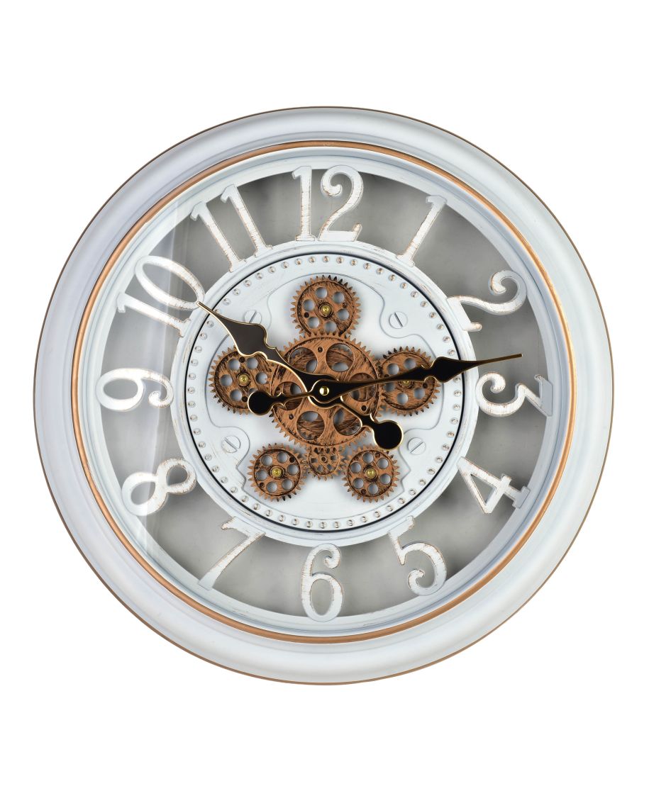 RAMSEY Zegar 45cm z ruchomym mechanizmem 45x45x7cm