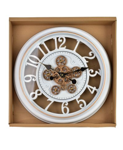 RAMSEY Zegar 45cm z ruchomym mechanizmem 45x45x7cm