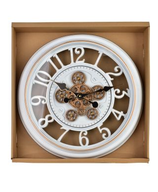 RAMSEY Zegar 45cm z ruchomym mechanizmem 45x45x7cm