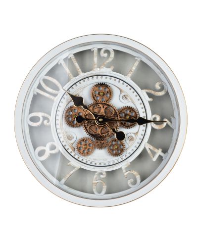 RAMSEY Zegar 40cm z ruchomym mechanizmem 40x40x7cm