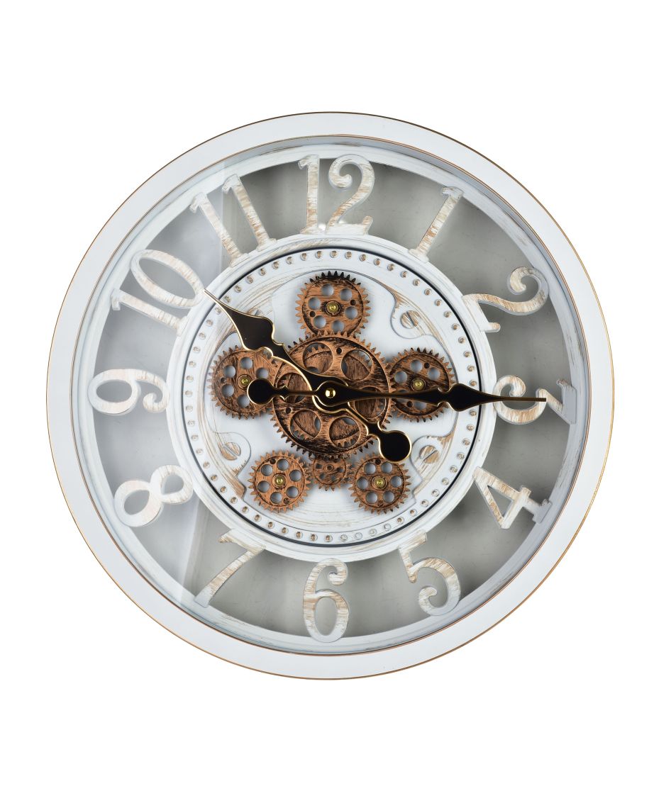 RAMSEY Zegar 40cm z ruchomym mechanizmem 40x40x7cm