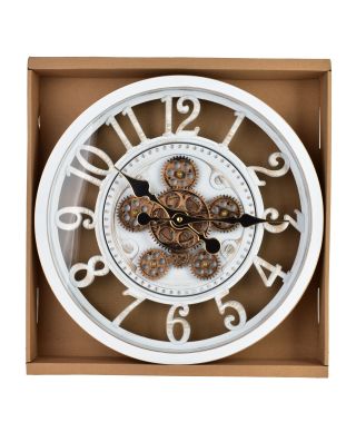 RAMSEY Zegar 40cm z ruchomym mechanizmem 40x40x7cm