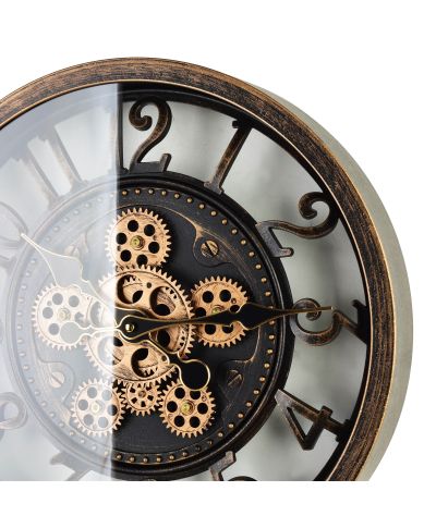 RAMSEY Zegar 40cm z ruchomym mechanizmem 40x40x7cm