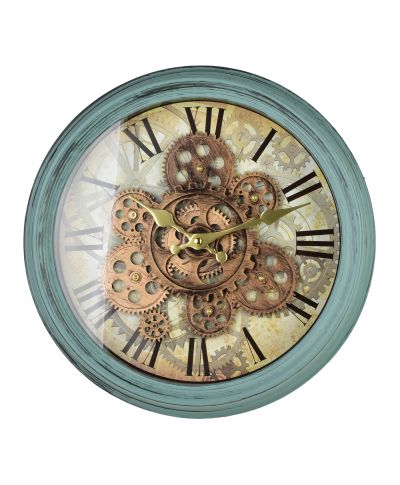 RAMSEY Zegar 35cm z ruchomym mechanizmem 35x35x7cm