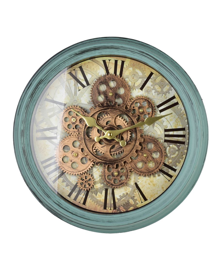 RAMSEY Zegar 35cm z ruchomym mechanizmem 35x35x7cm