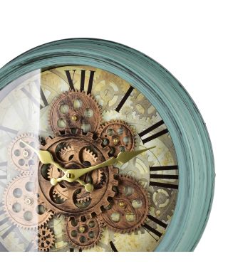 RAMSEY Zegar 35cm z ruchomym mechanizmem 35x35x7cm