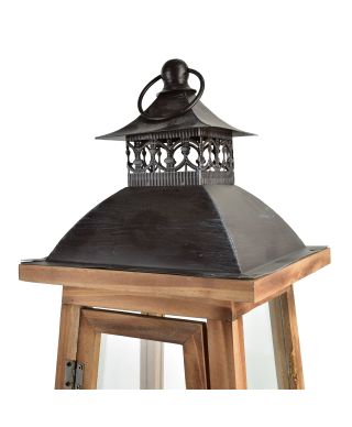 LEVI Komplet 2 latarni 36x36x110/23x23x78cm