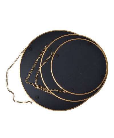 ALEXIA Komplet 3 luster 28/24/19cmna łańcuszku złote