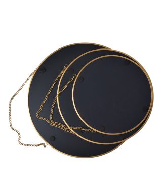 ALEXIA Komplet 3 luster 28/24/19cmna łańcuszku złote