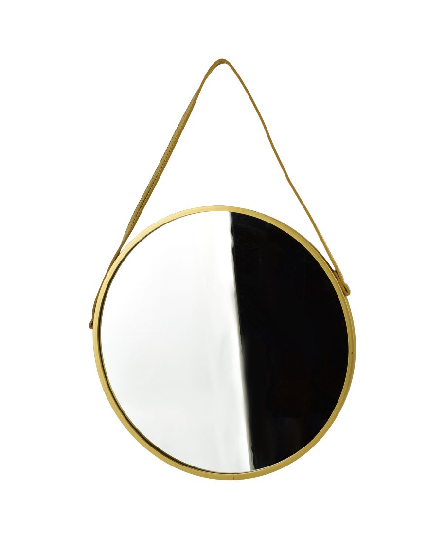 ALEXIA Lustro 40x40x1,8cm na złotym pasku