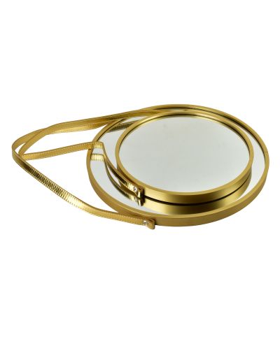 ALEXIA Lustro 40x40x1,8cm na złotym pasku