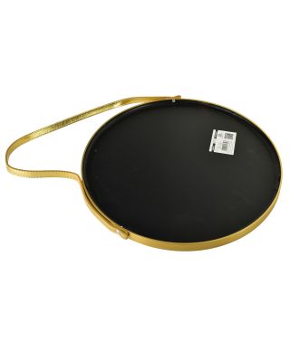 ALEXIA Lustro 40x40x1,8cm na złotym pasku