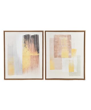 INGA Komplet 2 obrazów 40x50cm modern beżowy