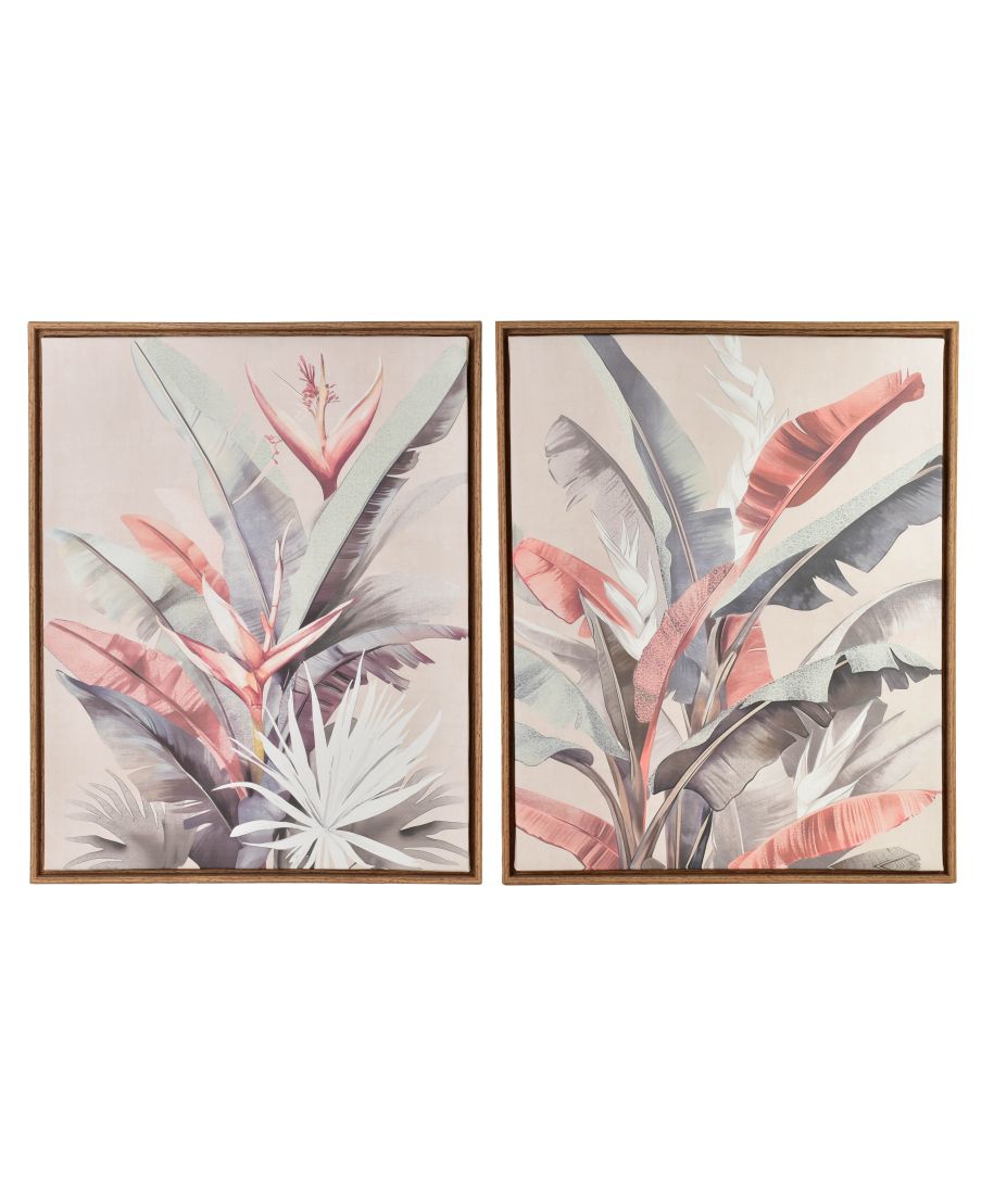 INGA Komplet 2 obrazów 40x50cm  różowe sterlicja