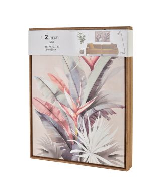 INGA Komplet 2 obrazów 40x50cm  różowe sterlicja