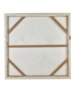 INGA Komplet 2 obrazów 60x60cm kwiaty białe