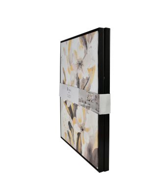 INGA Komplet 2 obrazów 50x70cm złote kwiaty 2