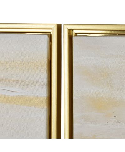 INGA Komplet 2 obrazów 40x50cm złoto czarna abstrakcja