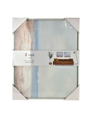 INGA Komplet 2 obrazów 40x50cm morze