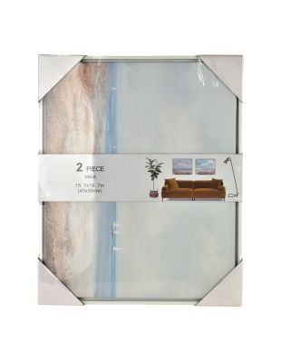 INGA Komplet 2 obrazów 40x50cm morze