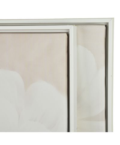 INGA Komplet 2 obrazów 50x70cm kwiaty na szarym tle