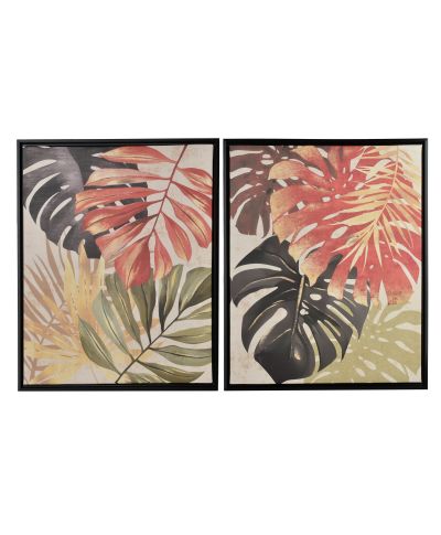 INGA Komplet 2 obrazów 40x50cm Dżungla kolorowa