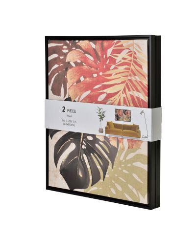 INGA Komplet 2 obrazów 40x50cm Dżungla kolorowa