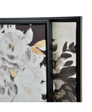 INGA Komplet 2 obrazów 40x50cm kobieca twarz i kwiaty