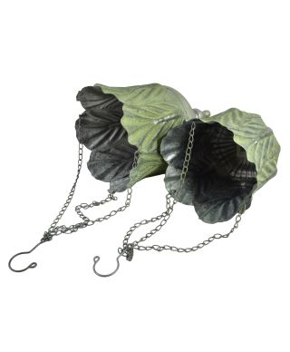 MARINA Komplet 2 osłonek wiszących Green 23x23x32/20x20x30cm