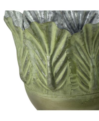 MARINA Komplet 2 osłonek dekoracyjnych green 27x27x34/21x21x29cm