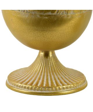 MARINA Komplet 2 osłonek dekoracyjnych Gold 27x27x34/21x21x19cm