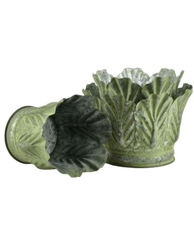 MARINA Komplet 3 osłonek dekoracyjnych Green 28x28x20/25x25x20/20x20x20cm