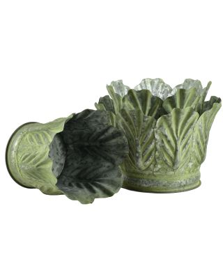 MARINA Komplet 3 osłonek dekoracyjnych Green 28x28x20/25x25x20/20x20x20cm