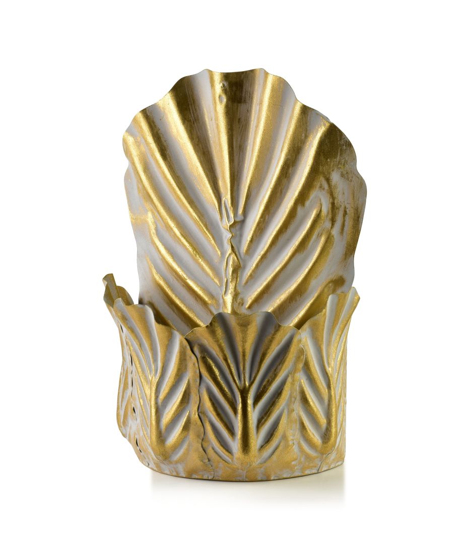 MARINA Kwietnik Gold 24x14x36cm