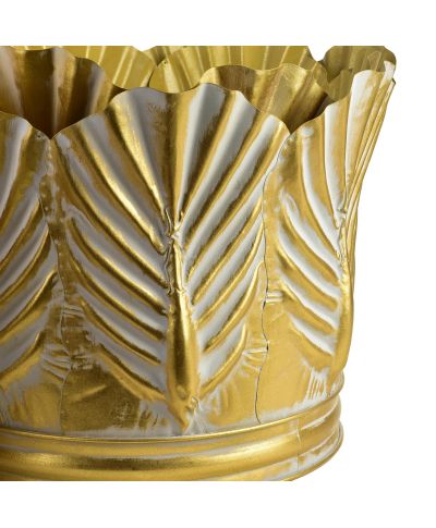 MARINA Komplet 3 osłonek dekoracyjnych Gold 51x51x40/46x46x39/38x38x40cm